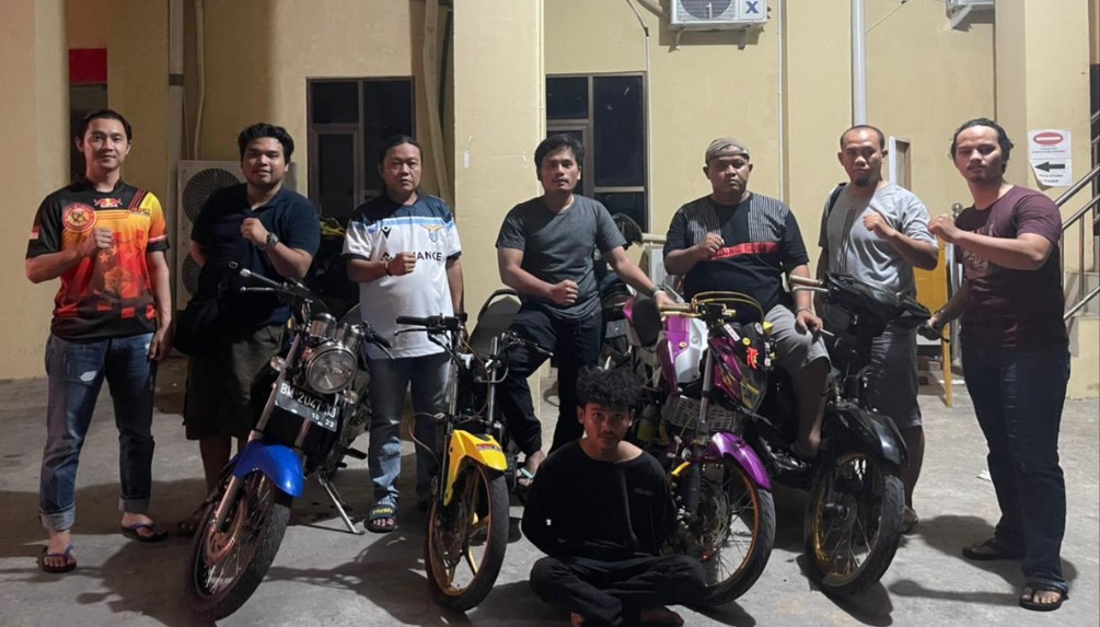 Satu Terduga Pelaku Curanmor Ditangkap Bersama 4 Motor