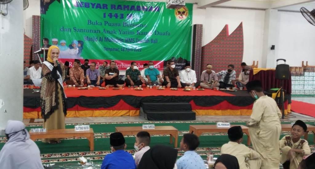 Surprise, Buka Bersama IKMS Bali Dihadiri Puteri Indonesia Asal Sumbar