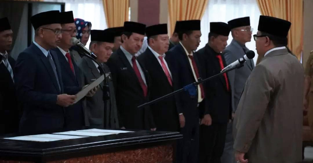 Sekda Kota Bengkulu Lantik 45 Pejabat Eselon, Berikut Nama-namanya