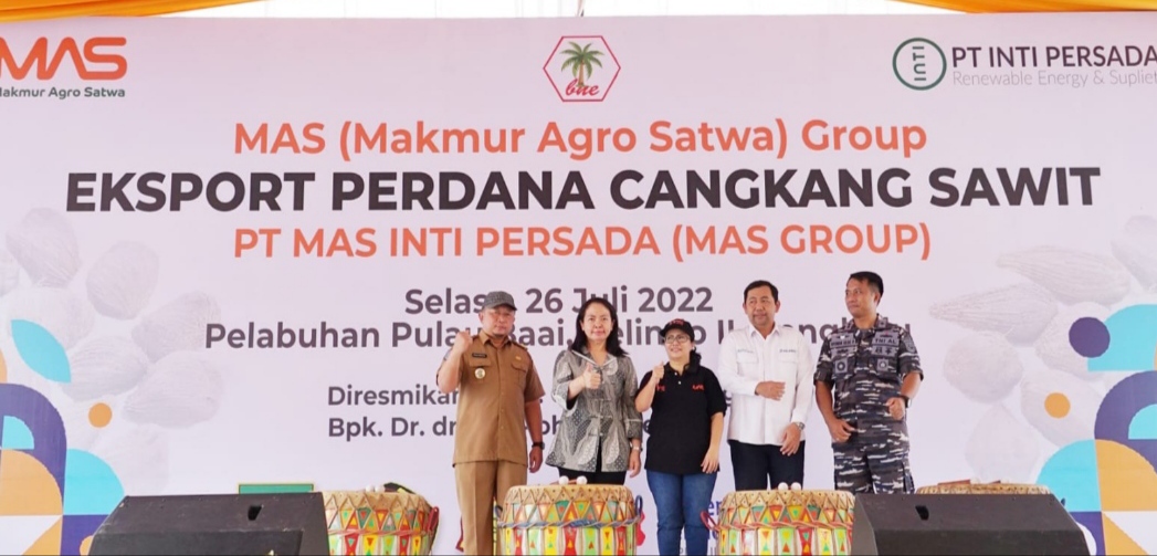 Pemprov Bengkulu Lepas Ekspor Perdana Cangkang Sawit