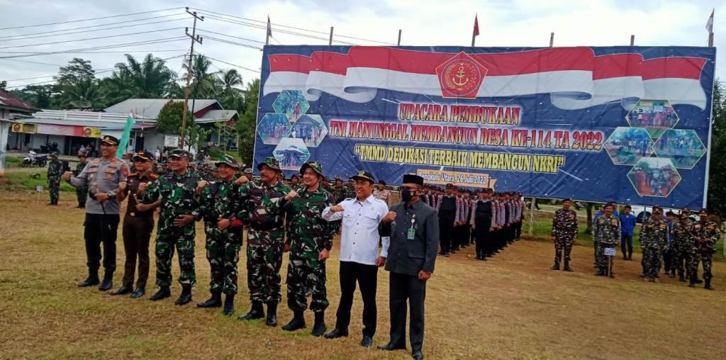 Resmi Dibuka, TMMD ke-114 Bengkulu Utara Akan Sasar Sekolah & Jalan Sentra Produksi