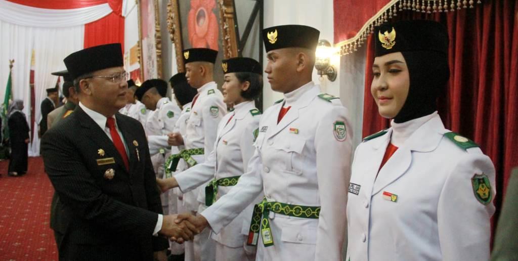 54 Orang Anggota Paskibraka Bengkulu Tahun 2022 Dikukuhkan