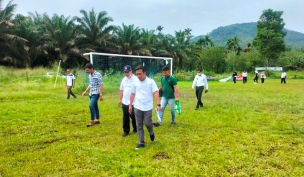 Dispora Provinsi Bengkulu Tinjau Lokasi Pembangunan Stadion Mini