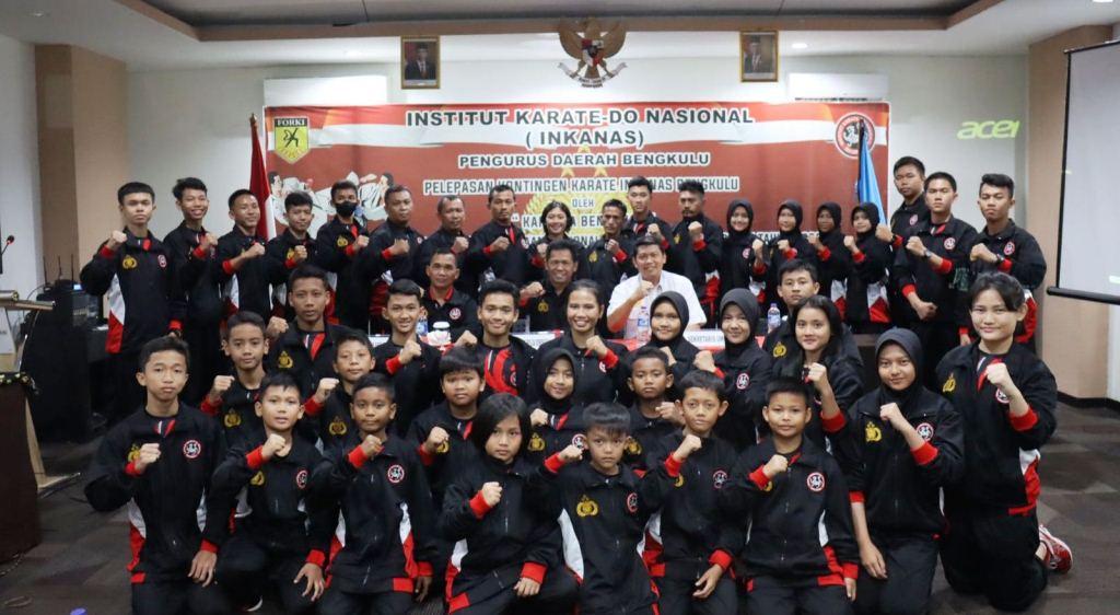 5O Karateka Inkanas Bengkulu Siap Bertarung di Kejurnas