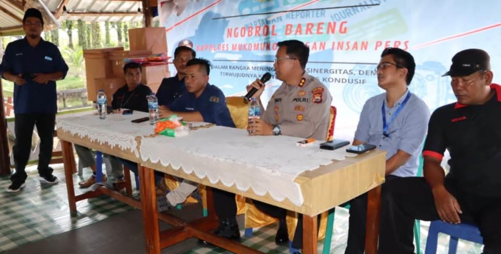 JMSI Apresiasi Kapolres Mukomuko Gelar Silaturahmi dengan Insan Pers