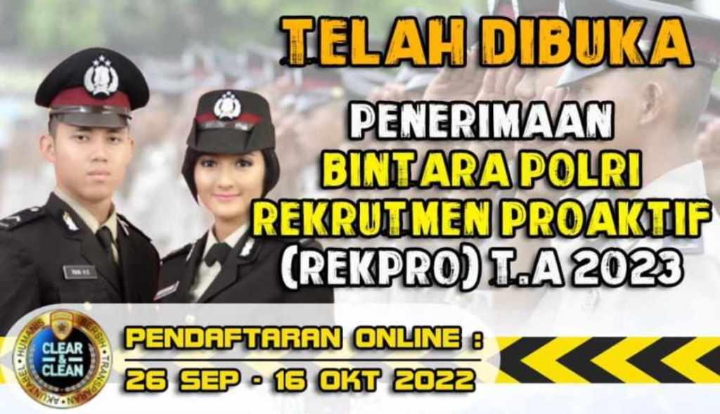 Polri Buka Penerimaan Jalur Rekpro, Hafiz Quran Silakan Ikut
