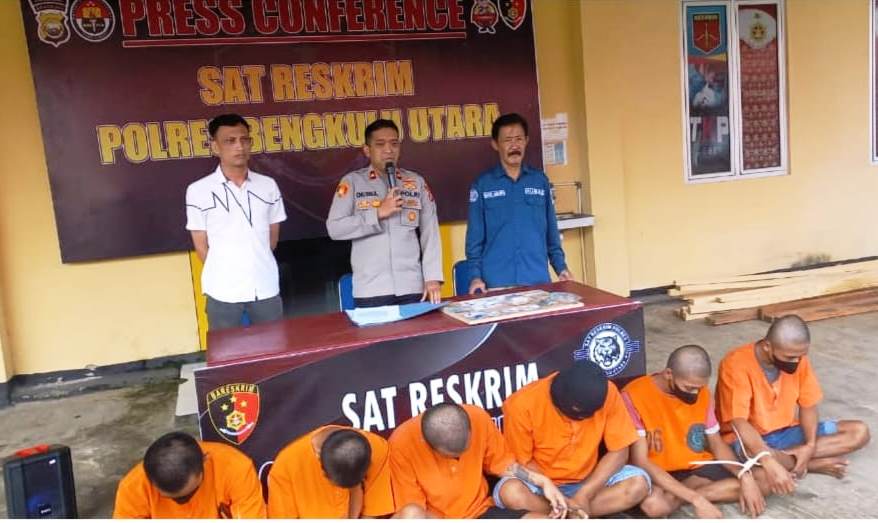 Polres BU Bekuk 6 Pengedar Sabu, Salah Satunya Residivis