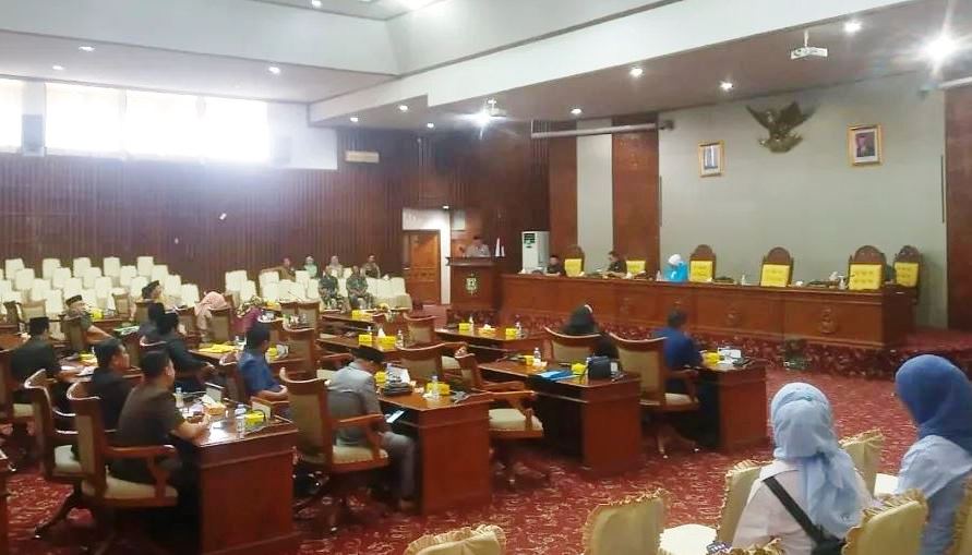 DPRD Provinsi Bengkulu Gelar Paripurna Laporan Banggar Atas Raperda APBDP