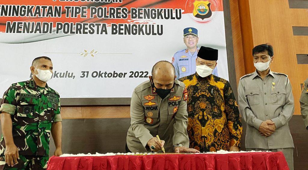 Polres Bengkulu Resmi Ditetapkan Jadi Polresta