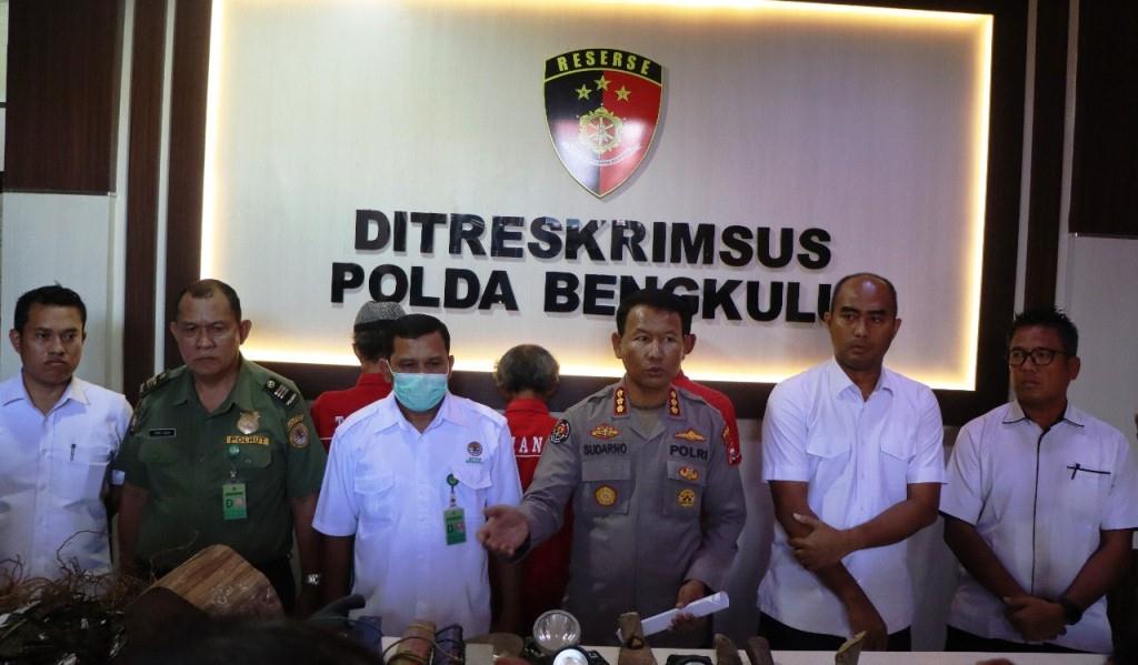 Tiga Perambah Hutan di Kawasan TWA Seblat Diringkus