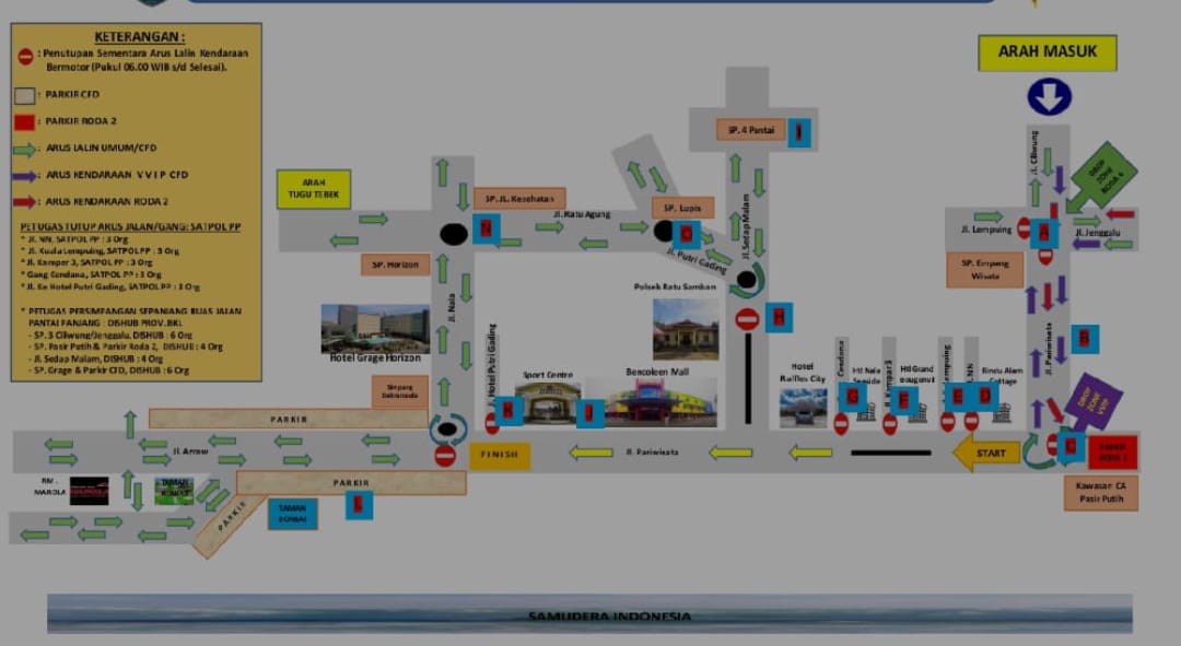 Digelar Besok Pagi, Ini Rekayasa Lalu Lintas Car Free Day Rafflesia