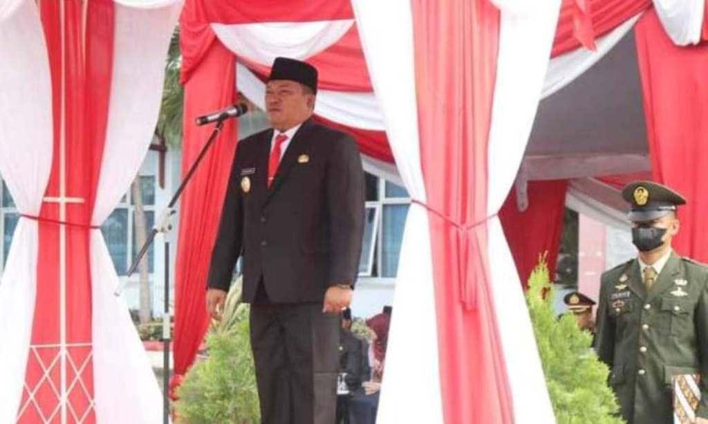 Pimpin Upacara HUT Ke-77 TNI, Bupati Erwin Bacakan Amanat Panglima TNI