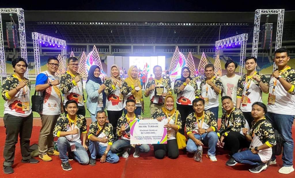 Bengkulu Raih Juara Kategori Musik Terbaik di Fortradnas XII 2022