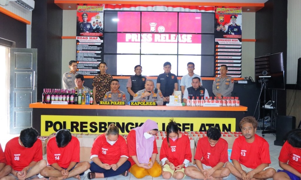 Polres Bengkulu Selatan Rilis Capaian Ops Pekat Nala