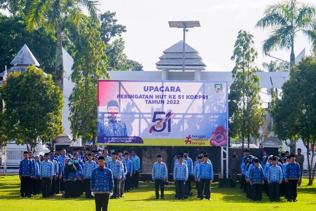 HUT KORPRI, ASN Bengkulu Diminta Terus Berinovasi dan Perkokoh Integritas