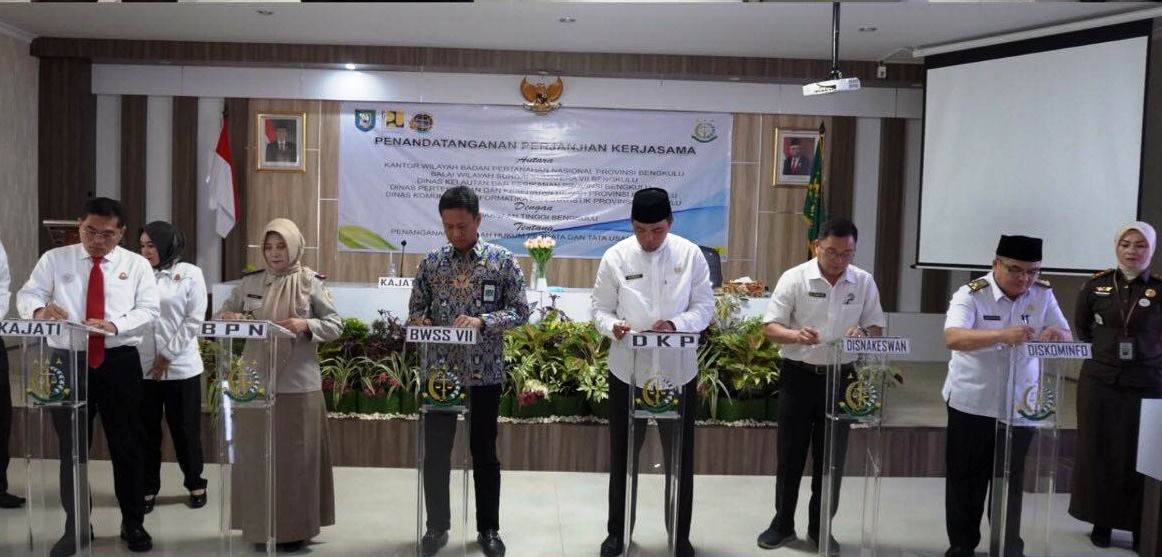 Dua Satker dan Tiga OPD Jalin MoU dengan Kejati Bengkulu