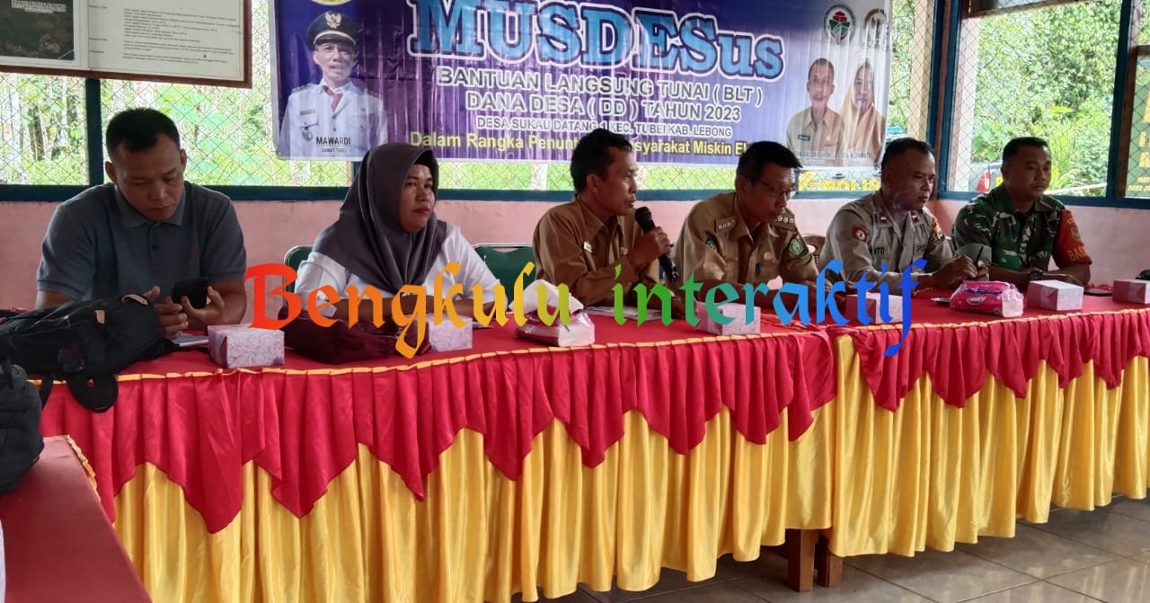 Pemdes Sukau Datang I Gelar Musdesus Penetapan KPM BLT-DD 2023