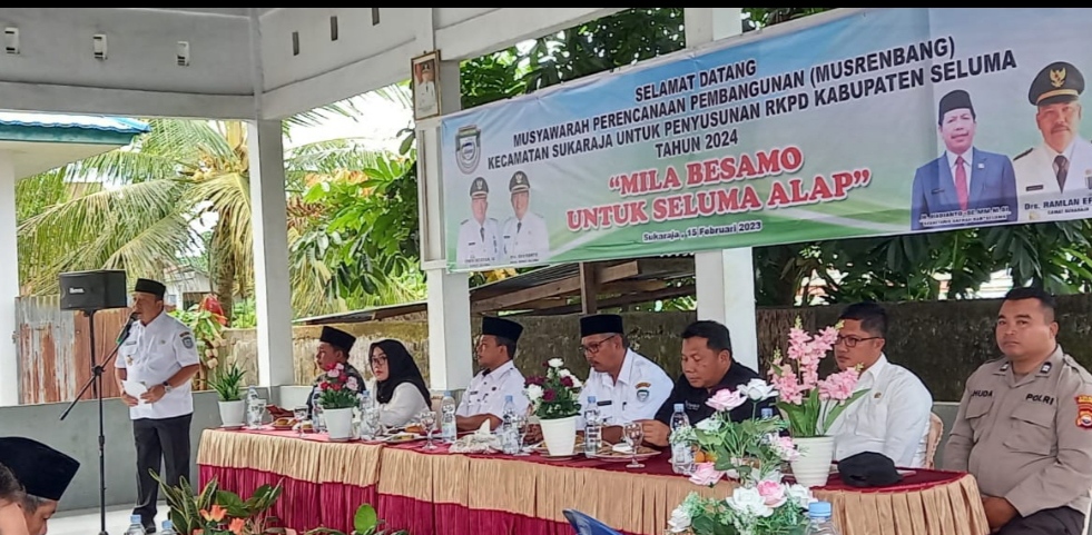 Buka Musrembangcam di Sukaraja, Ini Harapan Wabup Gustianto