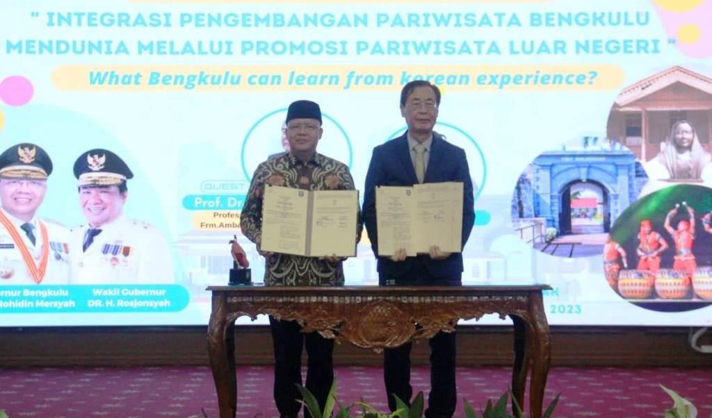 Pemprov Bengkulu dan BIC Teken Kerjasama Promosi Wisata
