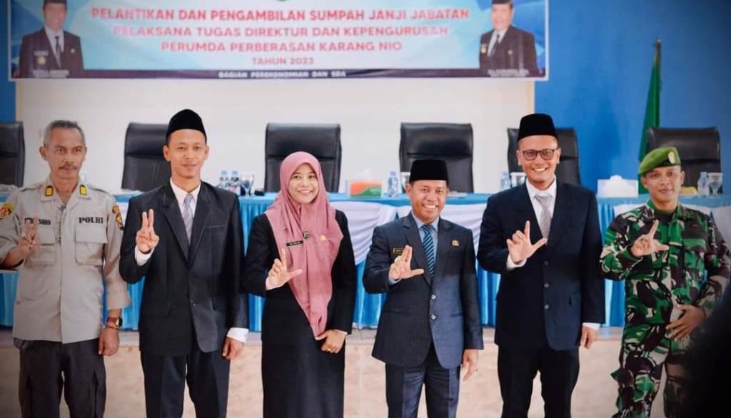 Bupati Lebong Lantik Tina Herlina sebagai Plt Direktur Perumda Karang Nio