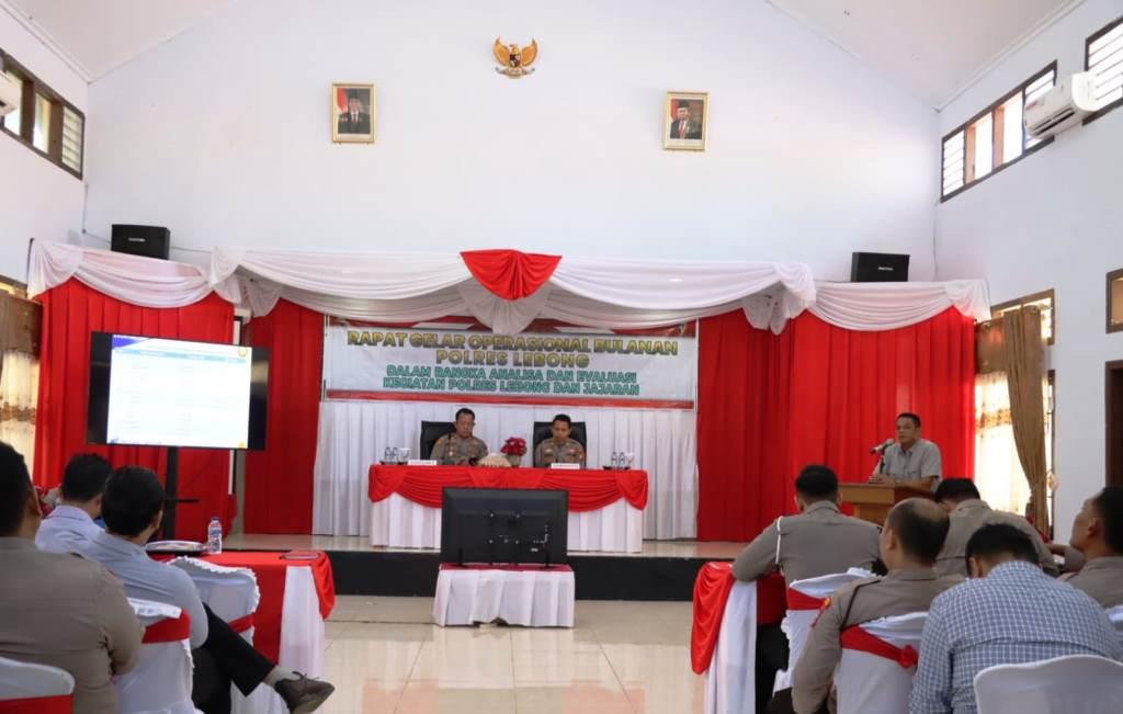 Polres Lebong Gelar Operasional Triwulan I Anev Kegiatan Jajaran