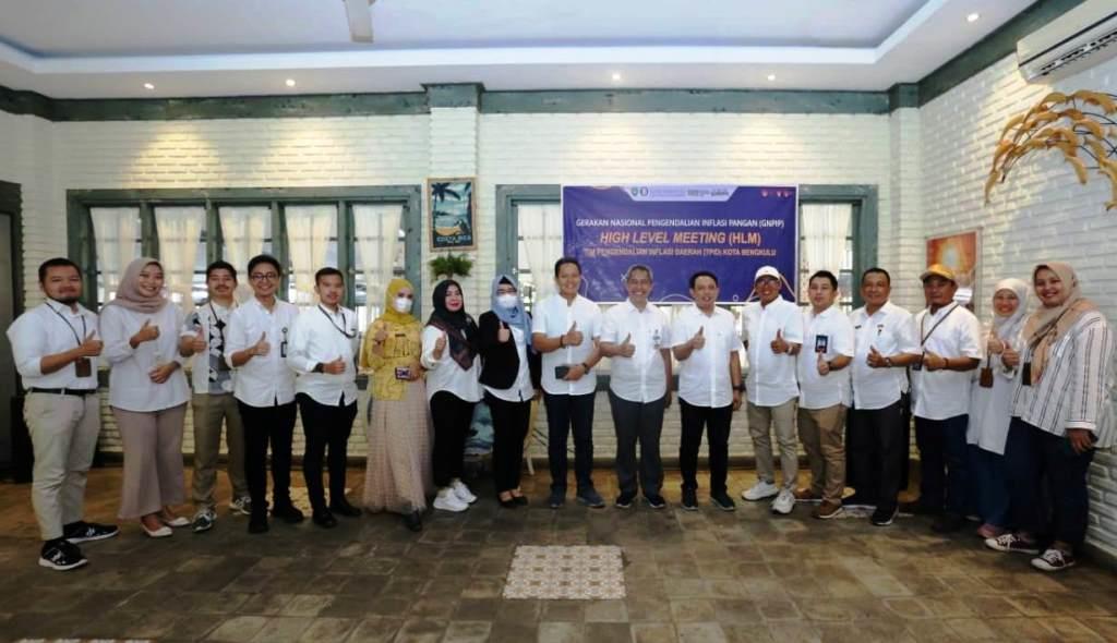 BPKAD Kota Bengkulu Ikuti High Level Meeting Pengendalian Inflasi
