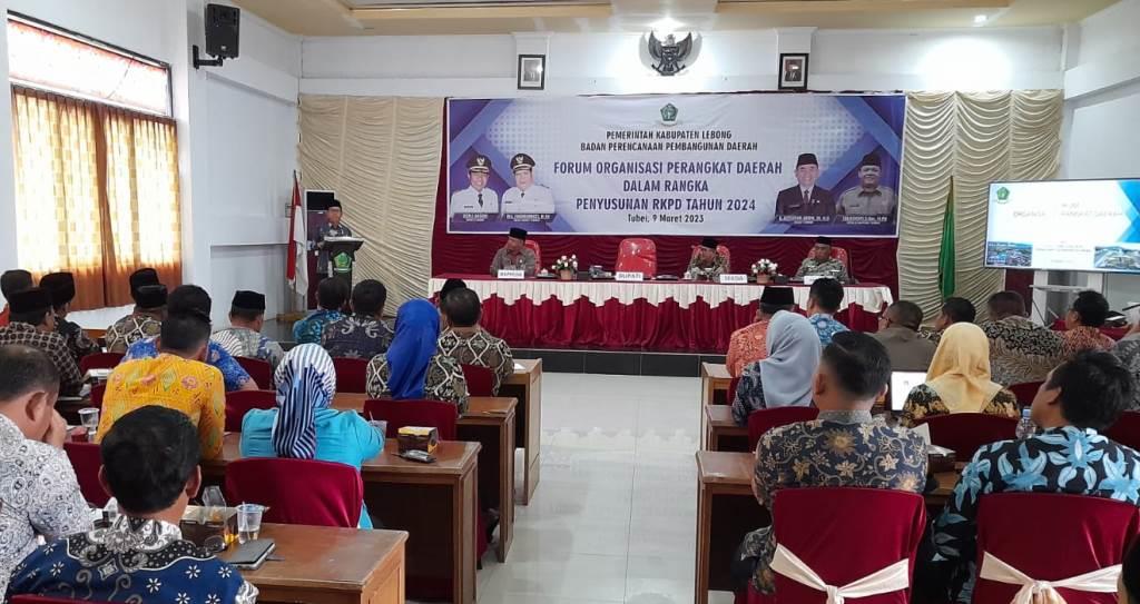 Bupati Lebong Minta OPD Sinergi dalam Menyusun Program Pembangunan