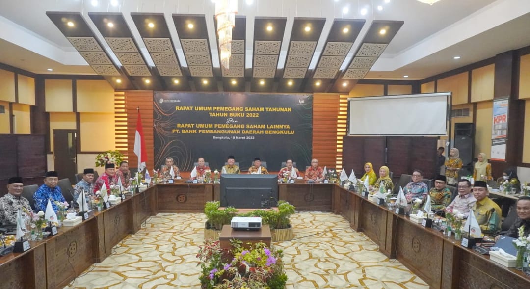 RUPS Tahun Buku 2022, Laba Bersih Bank Bengkulu Capai 130 Persen