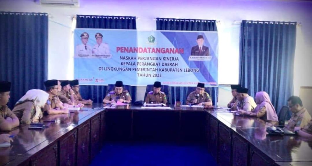 Pemkab Lebong Gelar Penandatanganan Perjanjian Kinerja Tahun 2023
