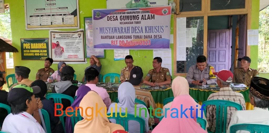 Pemdes Gunung Alam Lebong Tetapkan KPM Dana Desa Tahun 2023
