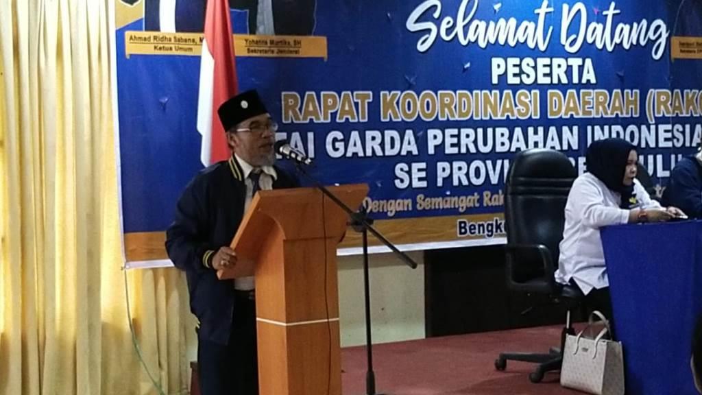 Partai Garuda Targetkan Lolos Parlemen dan 5 Kursi DPRD Provinsi Bengkulu