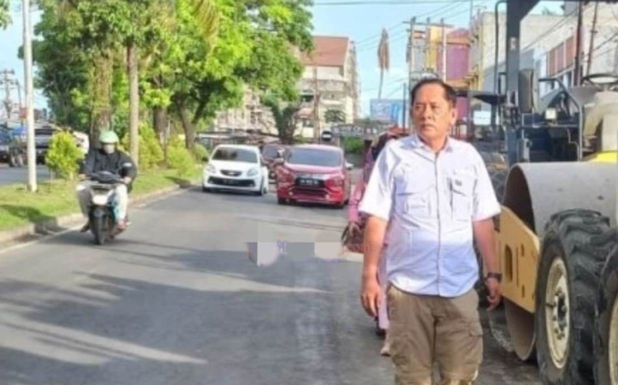 Komisi II Sidak Pengerjaan Proyek Rehabilitasi Jalan Hibrida