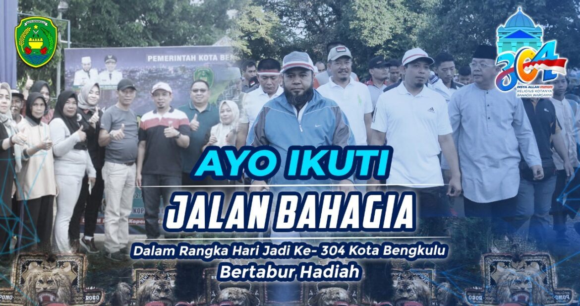 Pemkot Bengkulu Gelar Jalan Bahagia Bernuansa Merah Putih