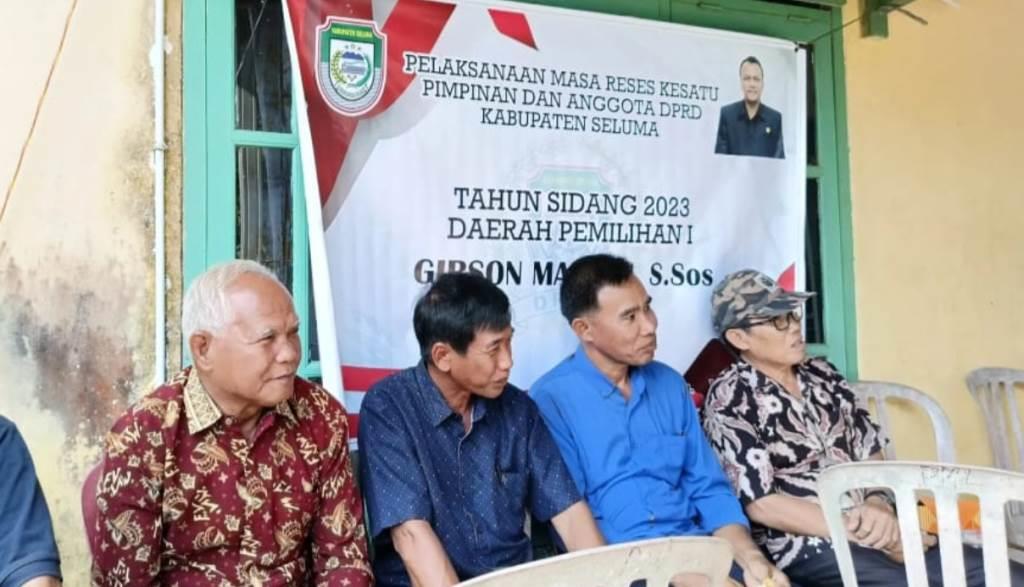 Untuk Pembagunan Desa, Gibson Manalu Serap Aspirasi Masyarakat Seluma