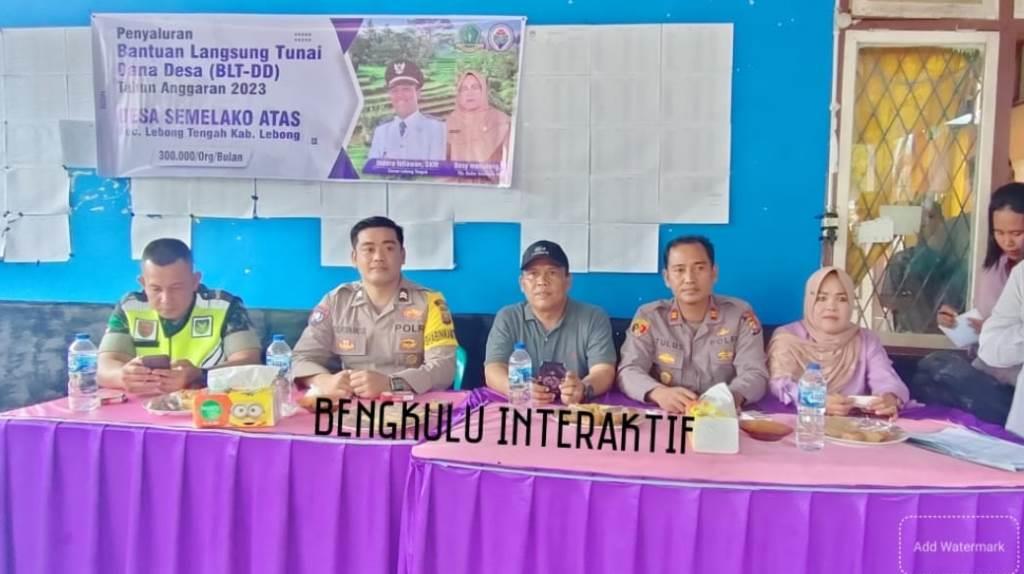 Pemdes Semelako Atas Salurkan BLT-DD Periode Januari-Maret Tahun 2023