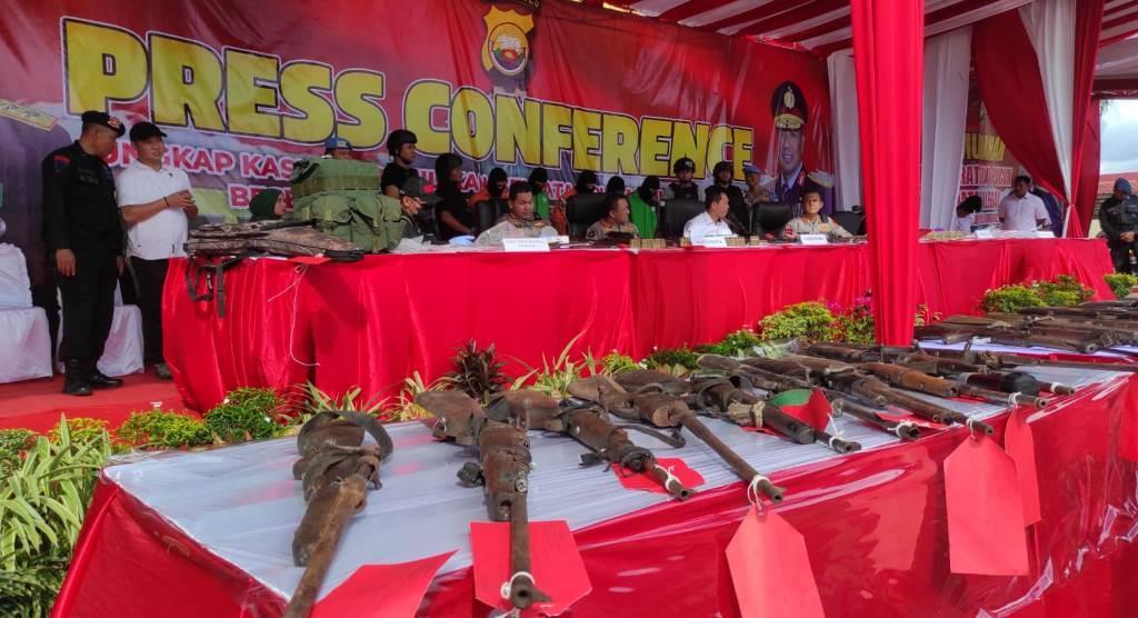 Polisi Ungkap Home Industri Senjata Api di Kaur, Sudah beroperasi 10 Tahun, 102 Pucuk Senpi Diamankan