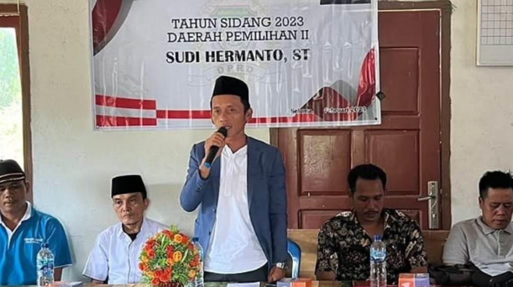 Reses ke Desa Sungai Petai, Sudi Hermanto Tampung  Aspirasi Warga
