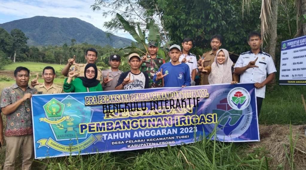 Maksimalkan MT-2, Pemdes Pelabai Gelar Titik Nol Pembangunan Irigasi Desa