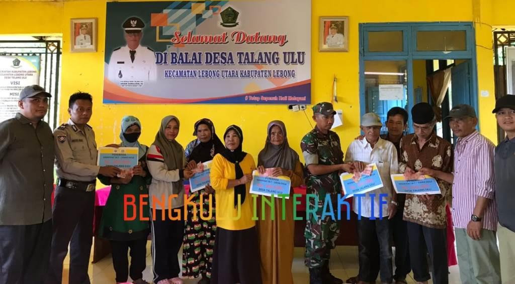 Penyaluran BLT-DD Periode 1 Desa Talang Ulu Sasar 39 KPM