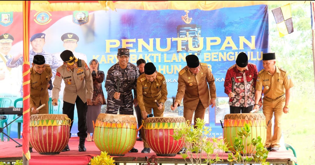 Resmi Ditutup, Berikut 7 Kegiatan Fisik Program Karya Bakti TNI-AL di Kaur