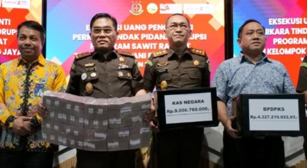 Kejati Bengkulu Eksekusi Rp 13,3 M Uang Korupsi Replanting Sawit