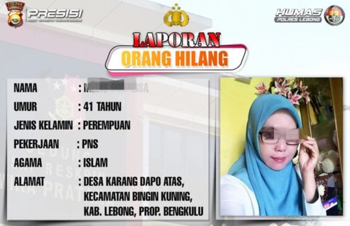 Sempat Dilaporkan Hilang oleh Suami Ternyata PNS Ini Kabur dengan Pria Lain