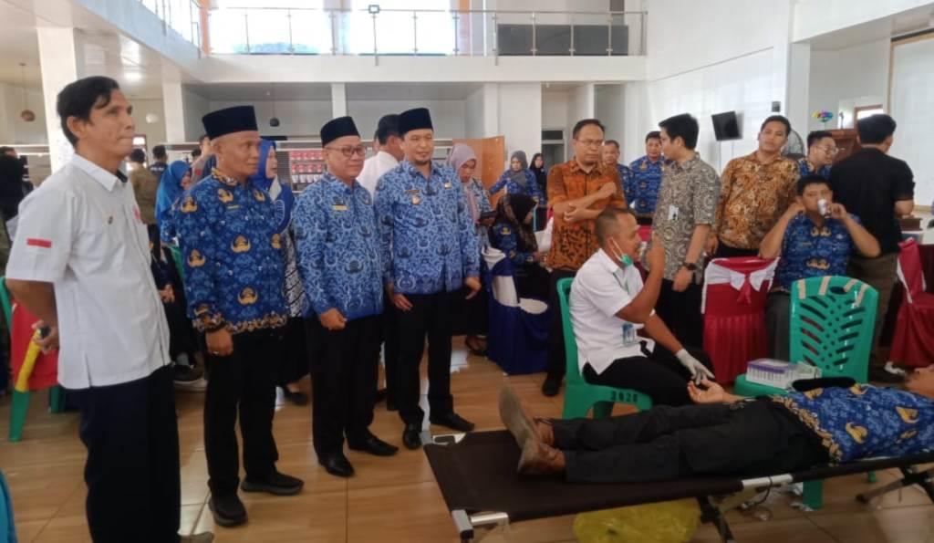 Rangkaian HUT ke-20, Pemda Kaur dan PMI Gelar Donor Darah