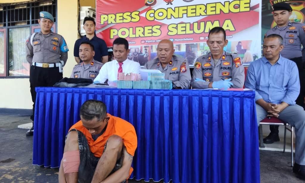 Polisi Amankan Uang Ratusan Juta dari Tangan Pembobol Rumah Toke Sawit di Seluma