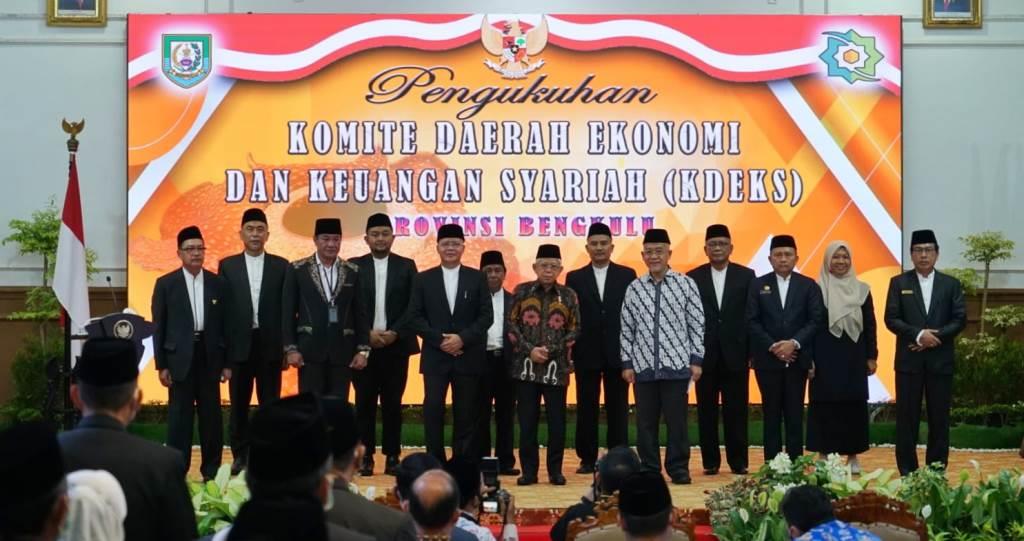 Pengukuhan KDEKS Bengkulu Dihadiri Wakil Presiden Ma’ruf Amin