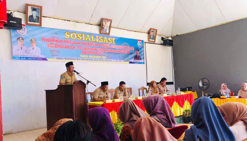 Disdikbud Seluma Minta Kepsek dan Bendahara Kelola Dana BOSP Tepat Sasaran