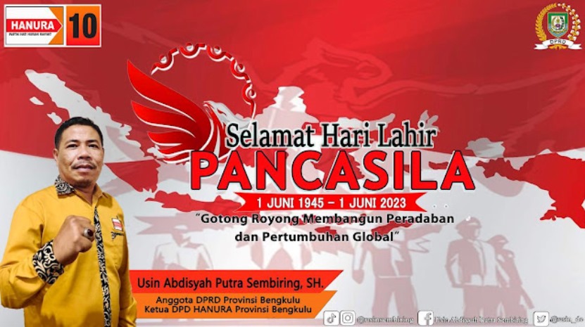 Usin Sembiring Minta Masyarakat Praktekan Nilai Pancasila dalam Kehidupan