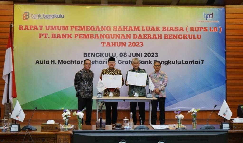 RUPSLB: Jufrizal Eka Putra Ditunjuk Jabat Plt. Dirut Bank Bengkulu