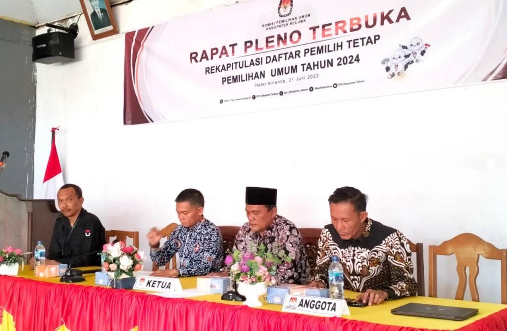 KPU Seluma Tetapkan Jumlah DPT Pemilu 2024, Ini Rinciannya!