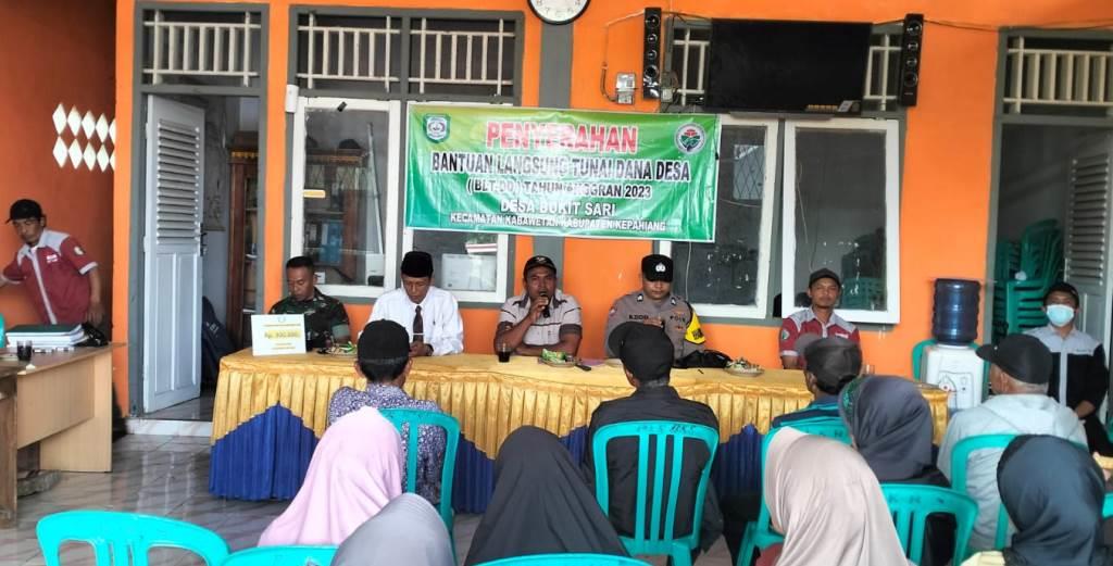 Penyaluran BLT-DD Desa Bukit Sari Kepahiang Berjalan Lancar